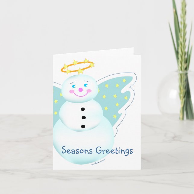 Snow Angel Greeting Card (Front)