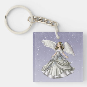 Snow Angel Key Ring