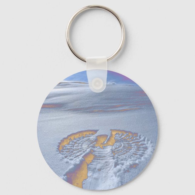 snow angel keychain (Front)