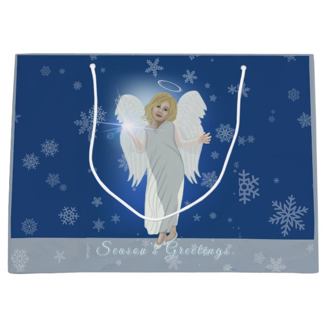 Snow Angel Large Gift Bag (Front)