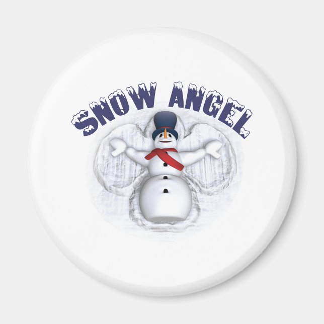 Snow Angel Magnet (Front)