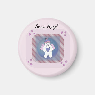 Snow Angel Pink Magnet