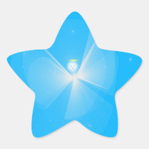 Snow Angel Star Sticker