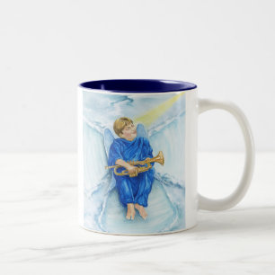 Snow Angel Two-Tone Coffee Mug