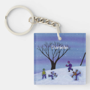Snow Angels Key Ring