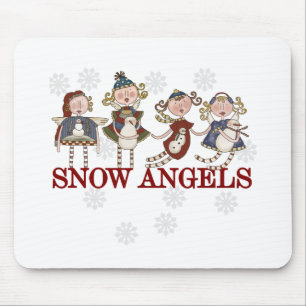 Snow Angels Mouse Pad