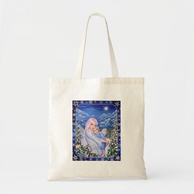 Snow Angels Tote Bag (Front)