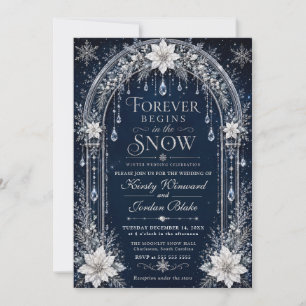 Snow Arch Winter Wedding Invitation