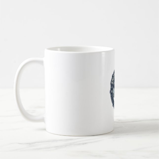 Snow Arctic Cat POD Vector Art - Snow Arctic Cat C Coffee Mug (Left)