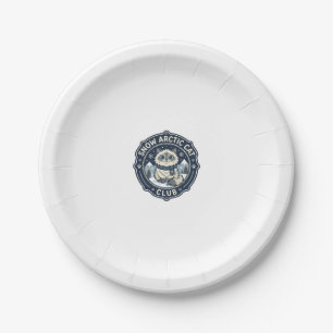 Snow Arctic Cat POD Vector Art - Snow Arctic Cat C Paper Plate