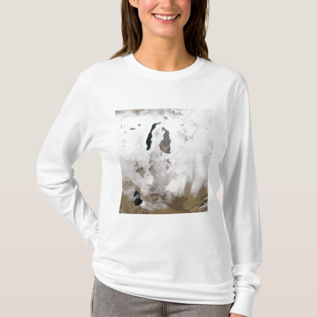 Snow around the Aral Sea T-Shirt (Front)