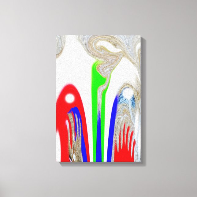Snow art canvas print (Front)