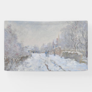 Snow at Argenteuil (by Claude Monet) Banner