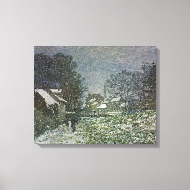 Snow at Argenteuil by Claude Monet Canvas Print (Front)