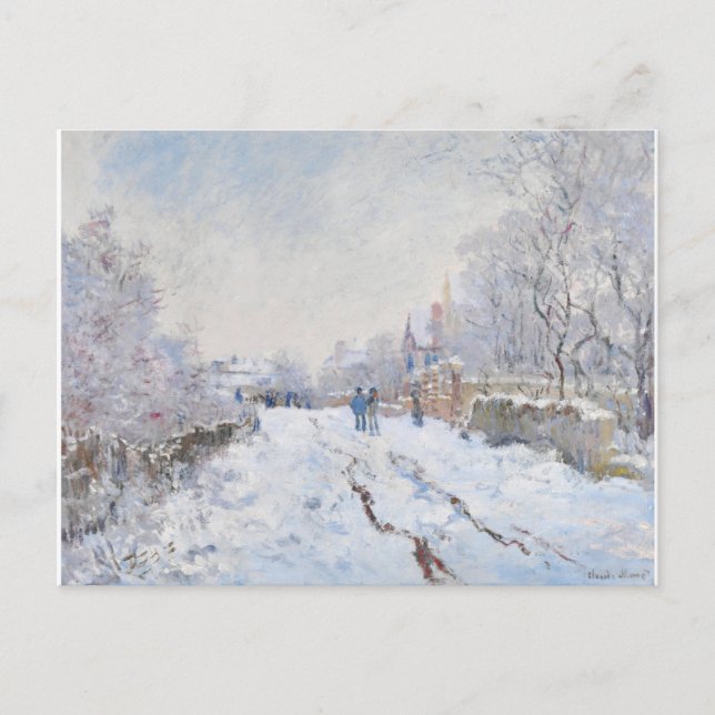 Snow at Argenteuil by Claude Monet Postcard (Front)