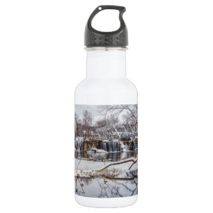 Snow At Finley Dam Stainless Steel Water Bottle