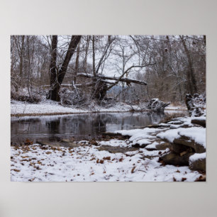 Snow At Finley Poster