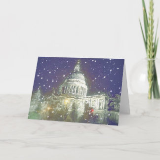 Snow at St Pauls Holiday Card