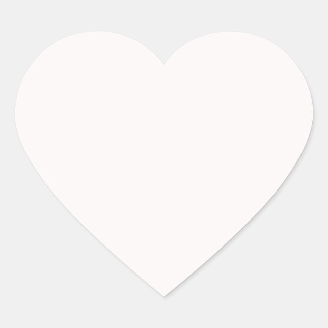 Snow Background Heart Sticker (Front)