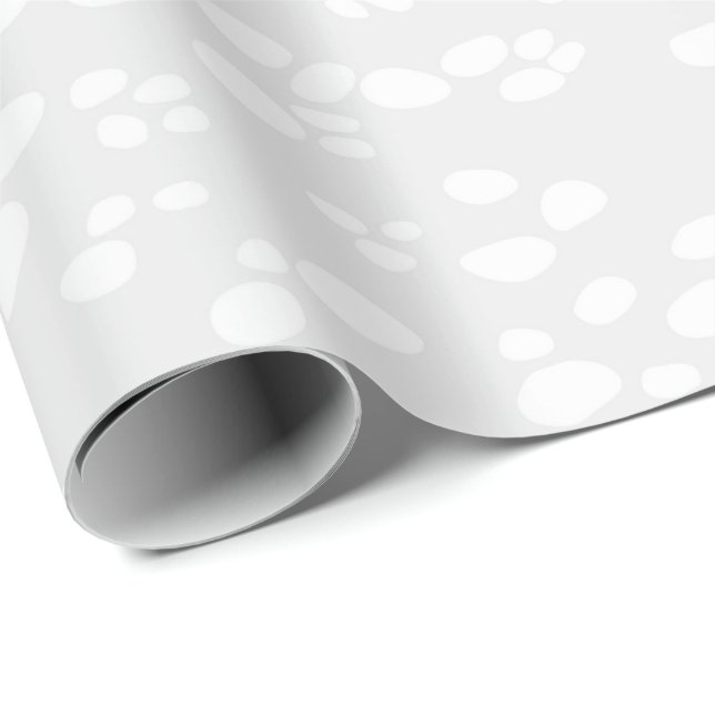 Snow Balls Elegant Christmas Wrapping Paper (Roll Corner)