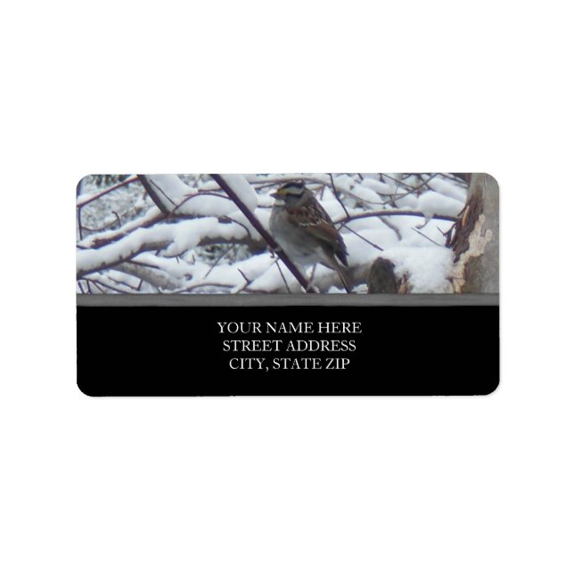 Snow Bird Address Labels (Front)