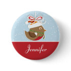 Snow Bird Christmas Party Name Badge | Name Tags
