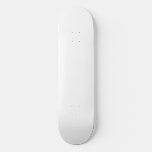 Snow Bird White Metalic Skateboard (Front)