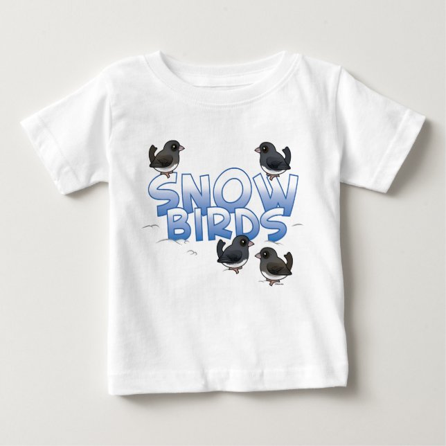 Snow Birds Baby T-Shirt (Front)
