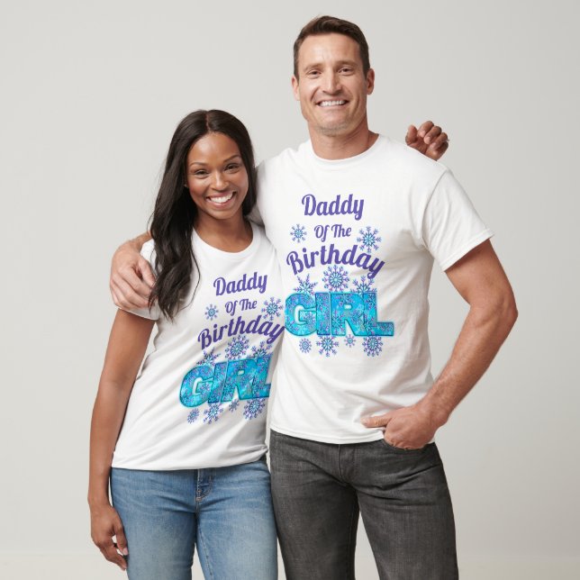 Snow Birthday frozen tshirts Daddy (Unisex)