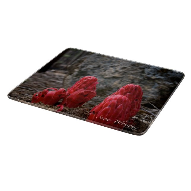 Snow Blossoms Cutting Board (Corner)