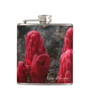 Snow Blossoms Hip Flask