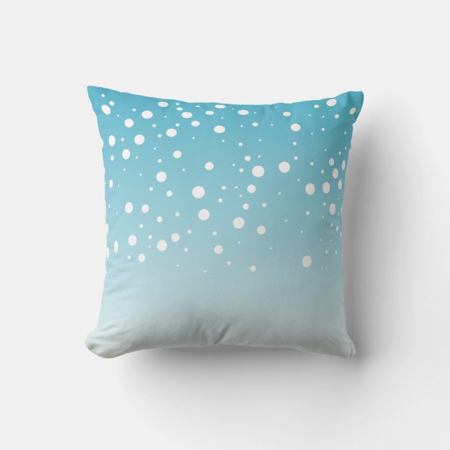 Snow Blue Pillow (Front)