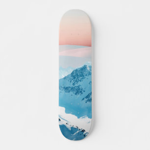 Snow & Blush Horizon Skateboard