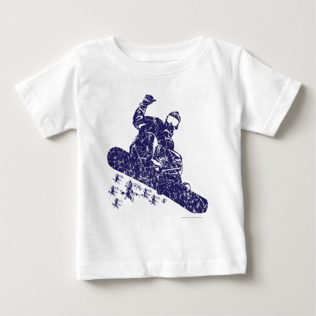 Snow-Boarder Baby T-Shirt (Front)