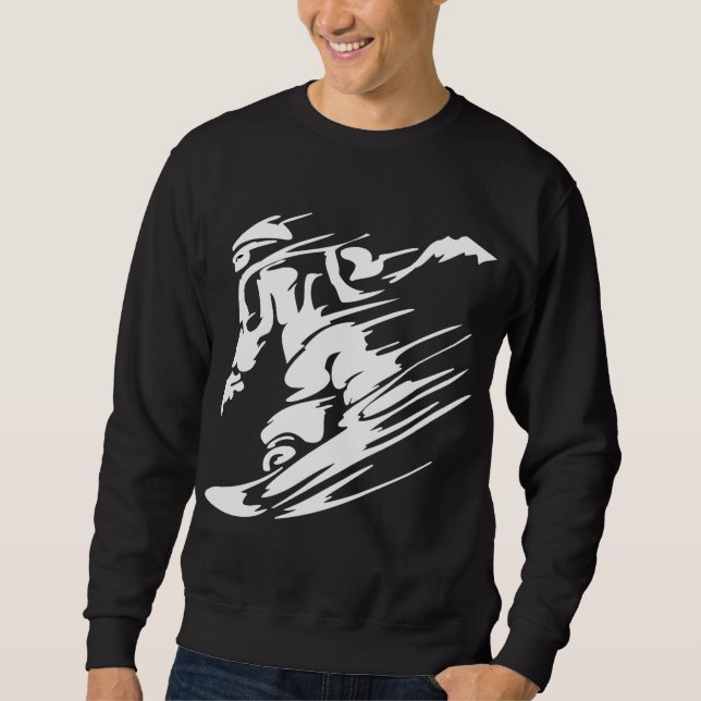 Snow Boarding Extreme Sports Sweatshirt (Front)