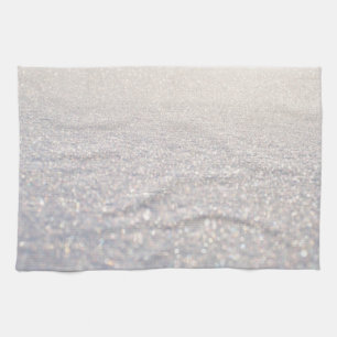 Snow Bokeh Tea Towel