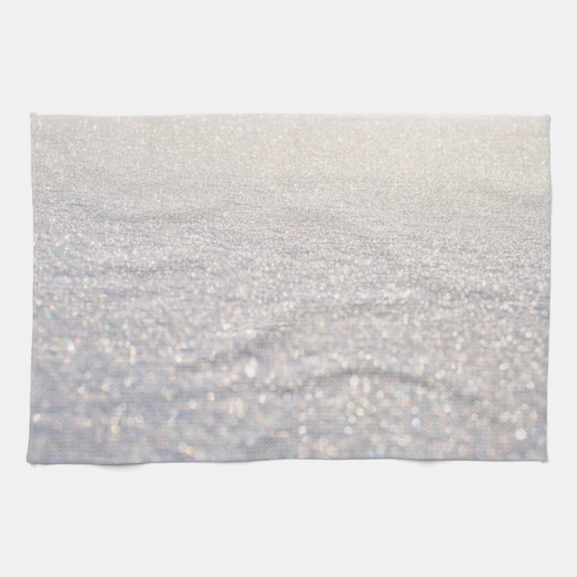 Snow Bokeh Tea Towel (Horizontal)