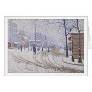 Snow, Boulevard de Clichy, Paris, 1886