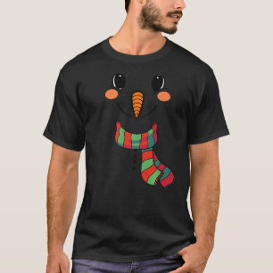 Snow Boy Snowman Face with Carrot Nose Kids Boys G T-Shirt