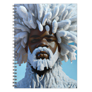 Snow Bruh Winter Black King Melanin Santa Claus Notebook