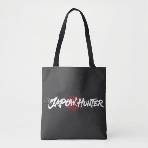Snow Brush Art - Japow Hunter - Black Tote Bag