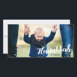 Snow Bubbles Happy Hanukkah Photo Card<br><div class="desc">Cute and stylish Snow Bubbles Happy Hanukkah Photo Card is perfect for your card sending this holiday season.  Has matching accessories.</div>