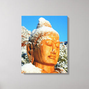 Snow Buddha Canvas Print