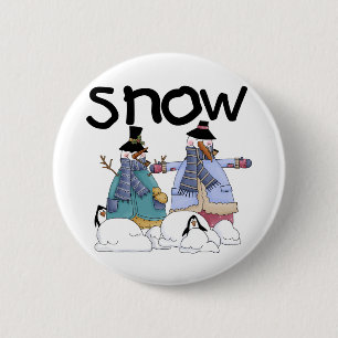 Snow Buddies Tshirts and Gifts 6 Cm Round Badge