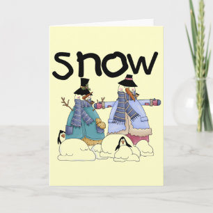 Snow Buddies Tshirts and Gifts Holiday Card