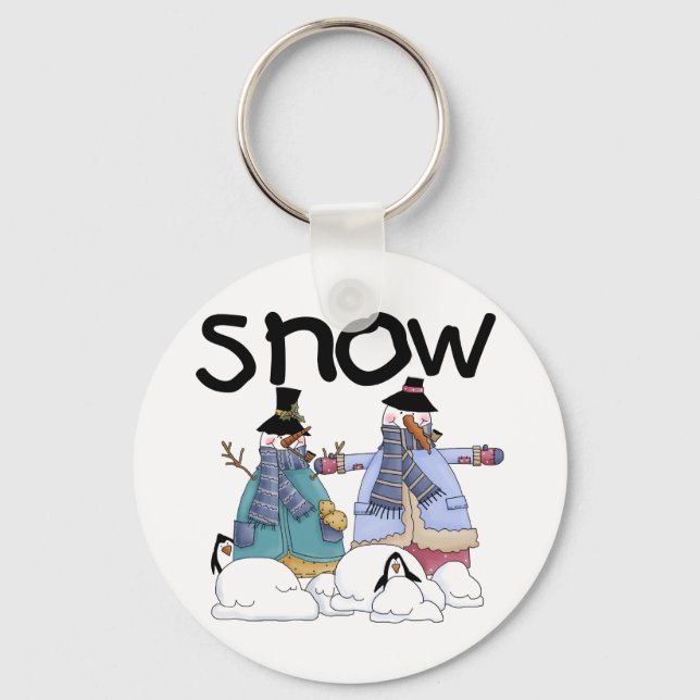 Snow Buddies Tshirts and Gifts Key Ring (Front)