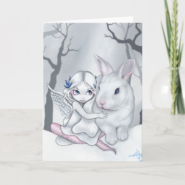 "Snow Bunny" Greeting Card (Front)