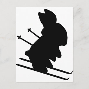 snow bunny postcard