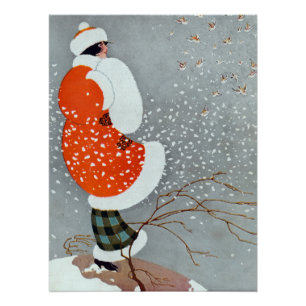 Snow Buntings - Will Hammell Poster