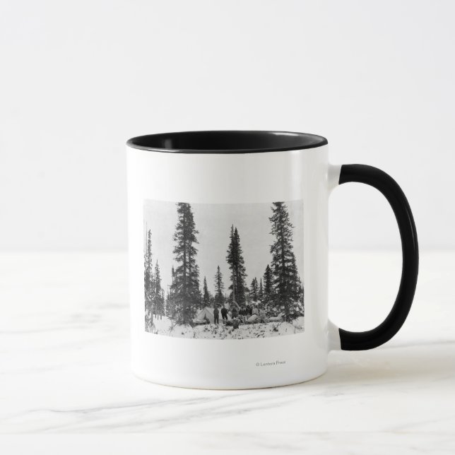 Snow Camping North of the Arctic Circle Mug (Right)